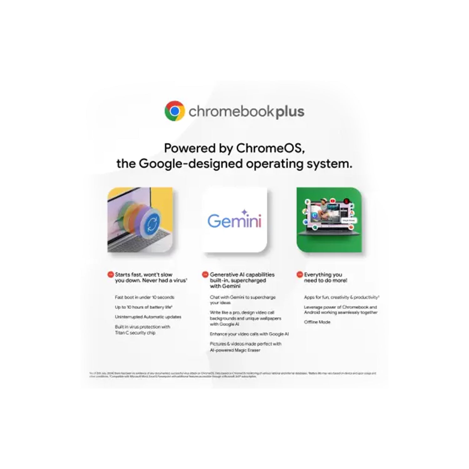ASUS Chromebook Plus Intel Core i3 12th Gen 1215U - (8 GB/128 GB/ChromeOS) CX3402CBA-PQ0173 (14 Inch, Black, 1.44 Kg)