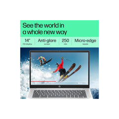 HP Intel Core N N100 - (4 GB/64 GB EMMC Storage/Chrome OS) 14a-nf0014TU Chromebook  (14 Inch, Glacier Silver, 1.45 Kg)