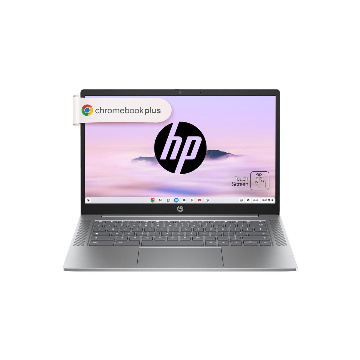 HP Chromebook Plus Intel Core i3 N305 - (8 GB/256 GB/Chrome Plus) 14a-nf0017TU Chromebook  (14 Inch, Meteor Silver Cover & Keyboard Frame, Mineral Silver Base, 1.45 Kg)