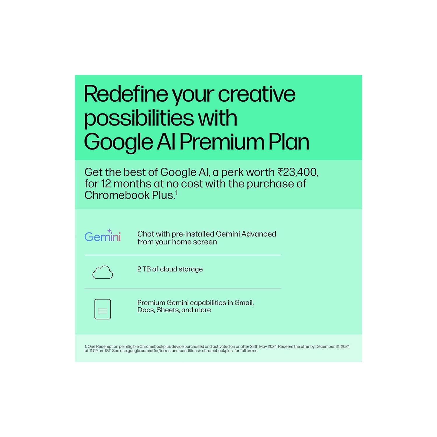HP Chromebook Plus Intel Core i3 N305 - (8 GB/128 GB/Chrome Plus) 14b-cd0013TU Chromebook  (14 Inch, Meteor Silver, 1.37 Kg)
