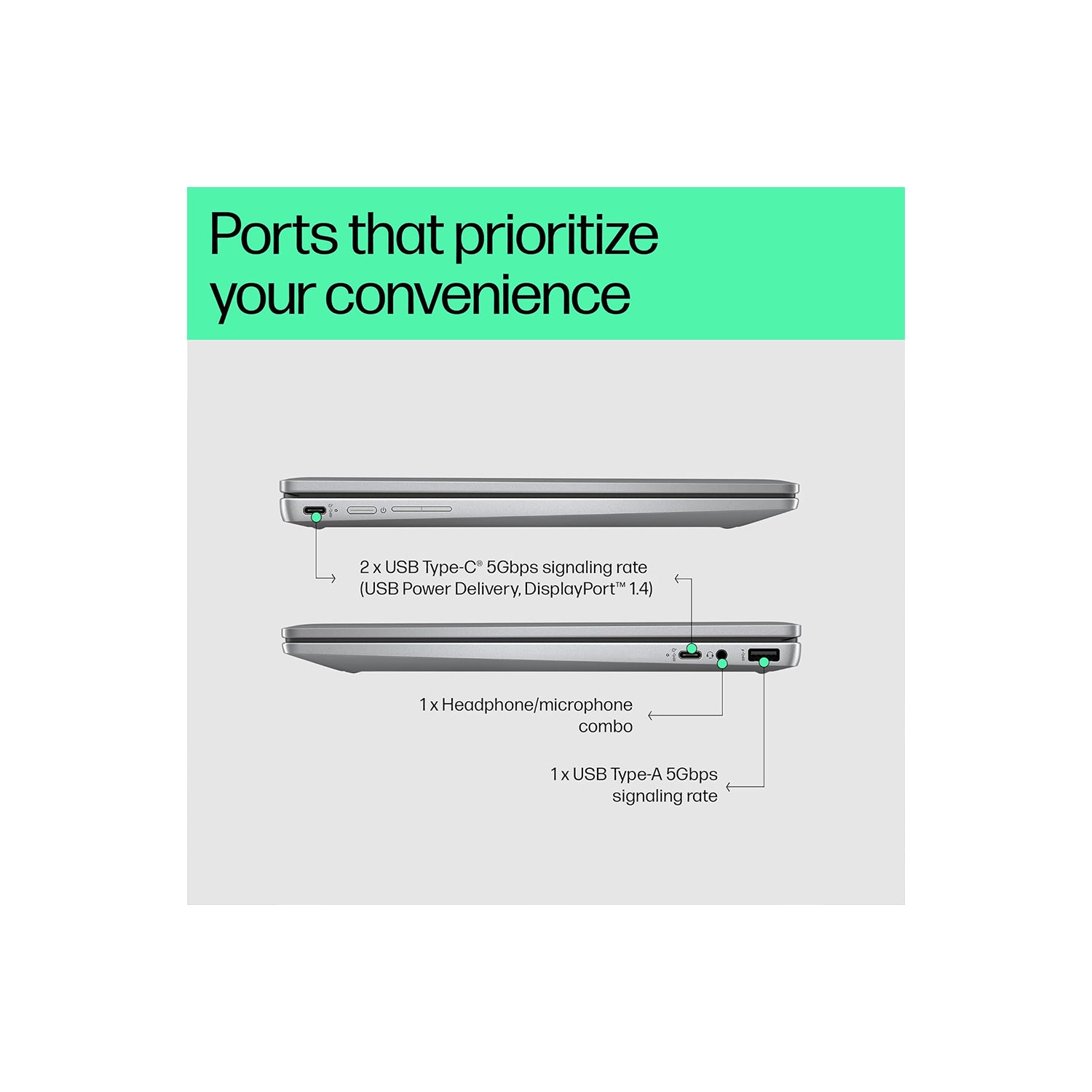HP Chromebook Plus Intel Core i3 N305 - (8 GB/128 GB/Chrome Plus) 14b-cd0013TU Chromebook  (14 Inch, Meteor Silver, 1.37 Kg)