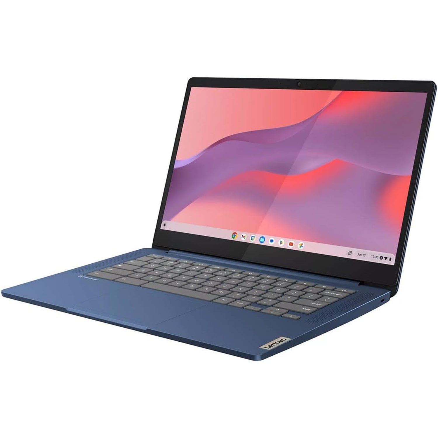 Lenovo Chromebook MediaTek Kompanio 520 - (8 GB/128 GB EMMC Storage/Chrome OS) 14M868 Thin and Light Laptop  (14 inch, Abyss Blue, 1.3 Kg)